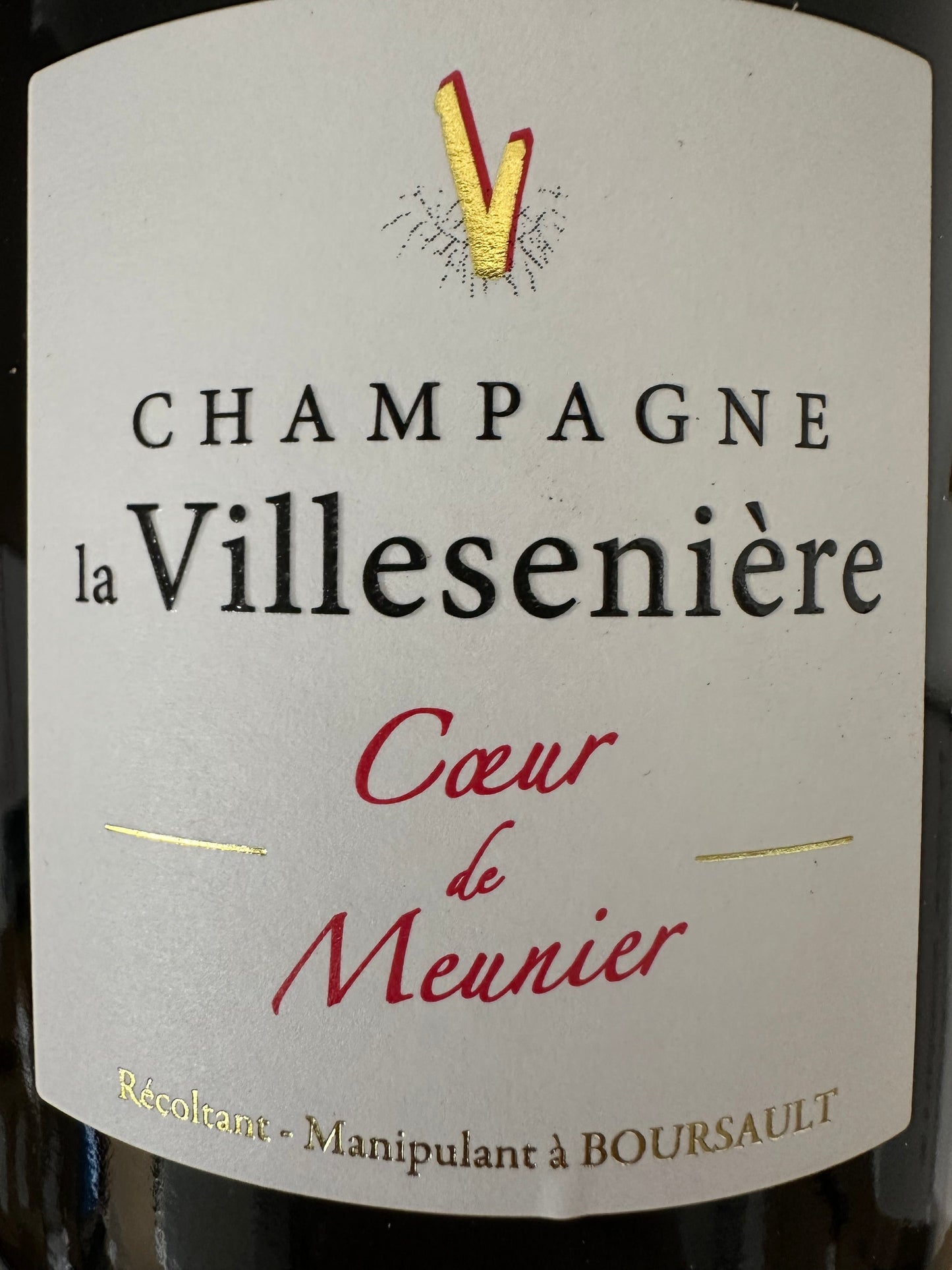La Villeseniere "Coeur de Meunier" Cuvée Champagner Extra-Brut 2019